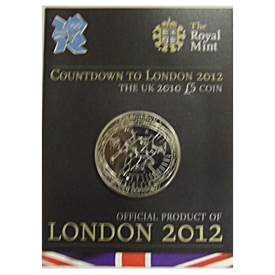 2010 BU £5 Coin (Presentation Card) - Countdown to London 2012
